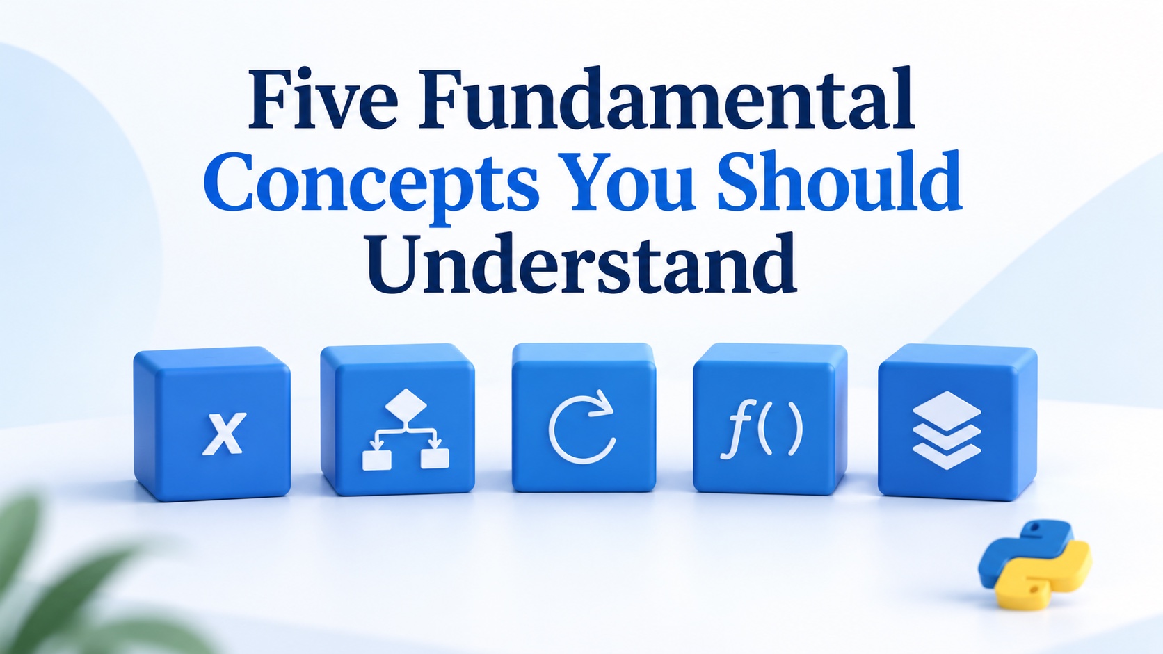 Editorial thumbnail: Five Fundamental Concepts You Should Understand