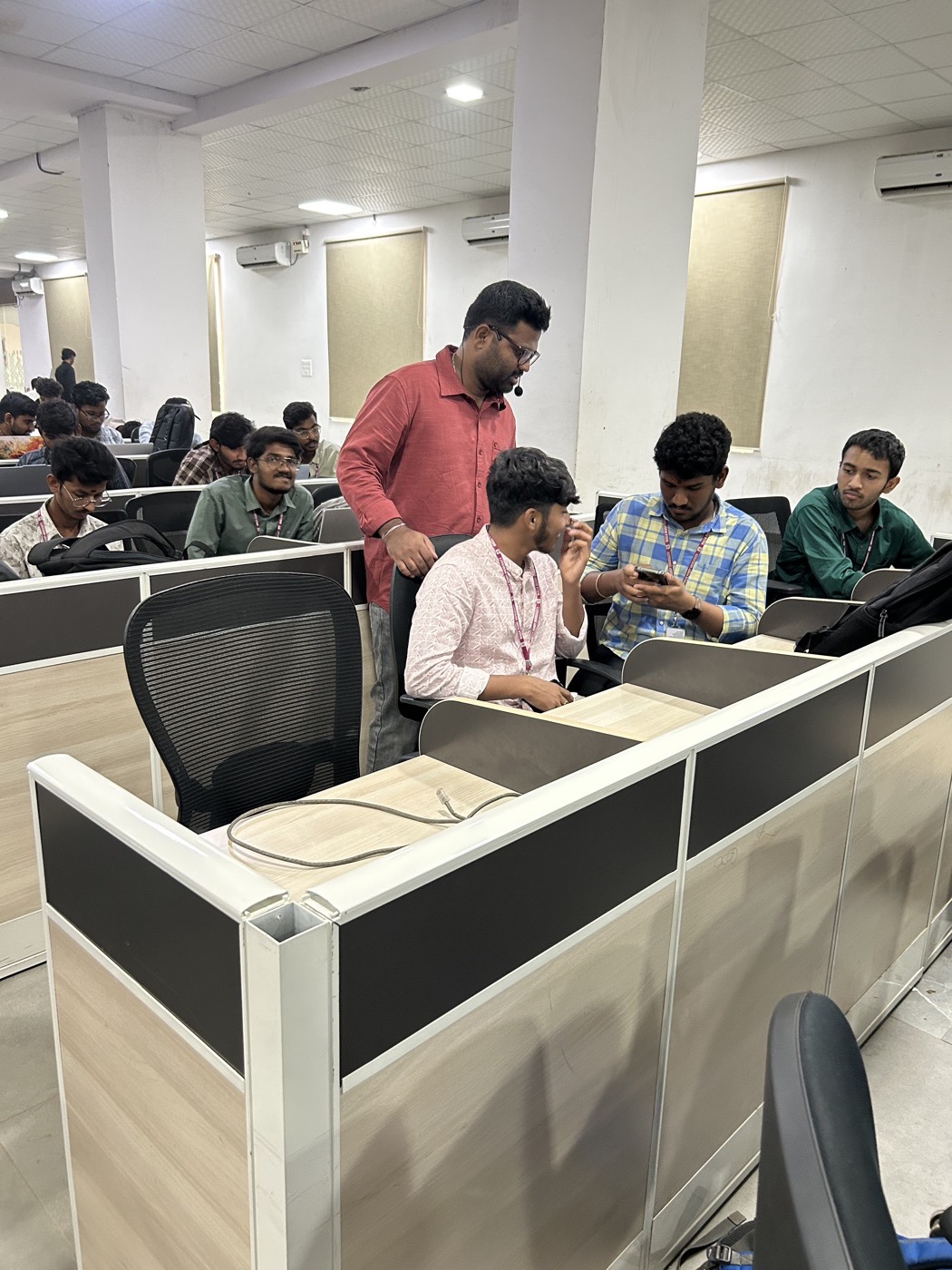 Interactive AI & creator economy lab session with Malla Reddy students